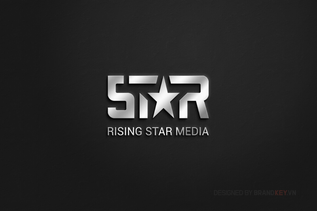 Thiết kế logo công ty truyền thông Rising Star Media