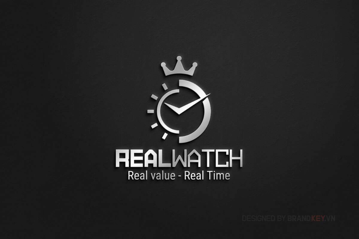 Thiết kế logo cửa hàng đồng hồ Real Watch