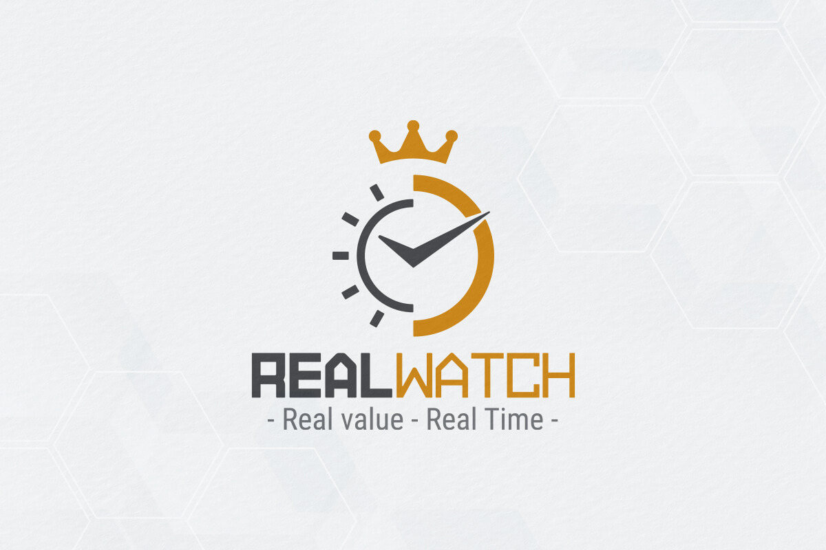 Thiết kế logo cửa hàng đồng hồ Real Watch