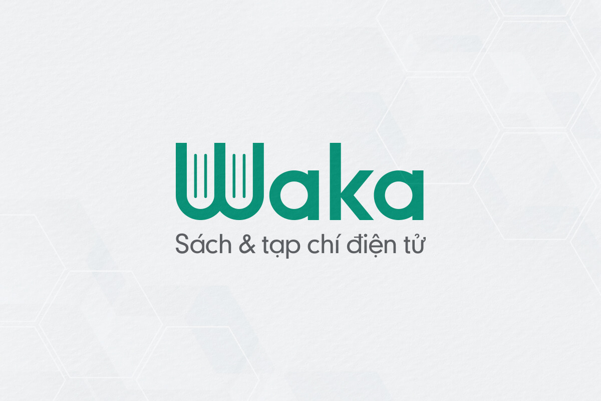 Thiết kế logo sách điện tử Waka