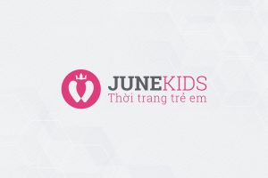 Thiết kế logo shop thời trang trẻ em June Kids