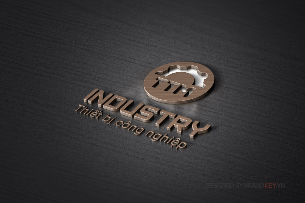 Thiết kế logo thiết bị công nghiệp TTM Industry