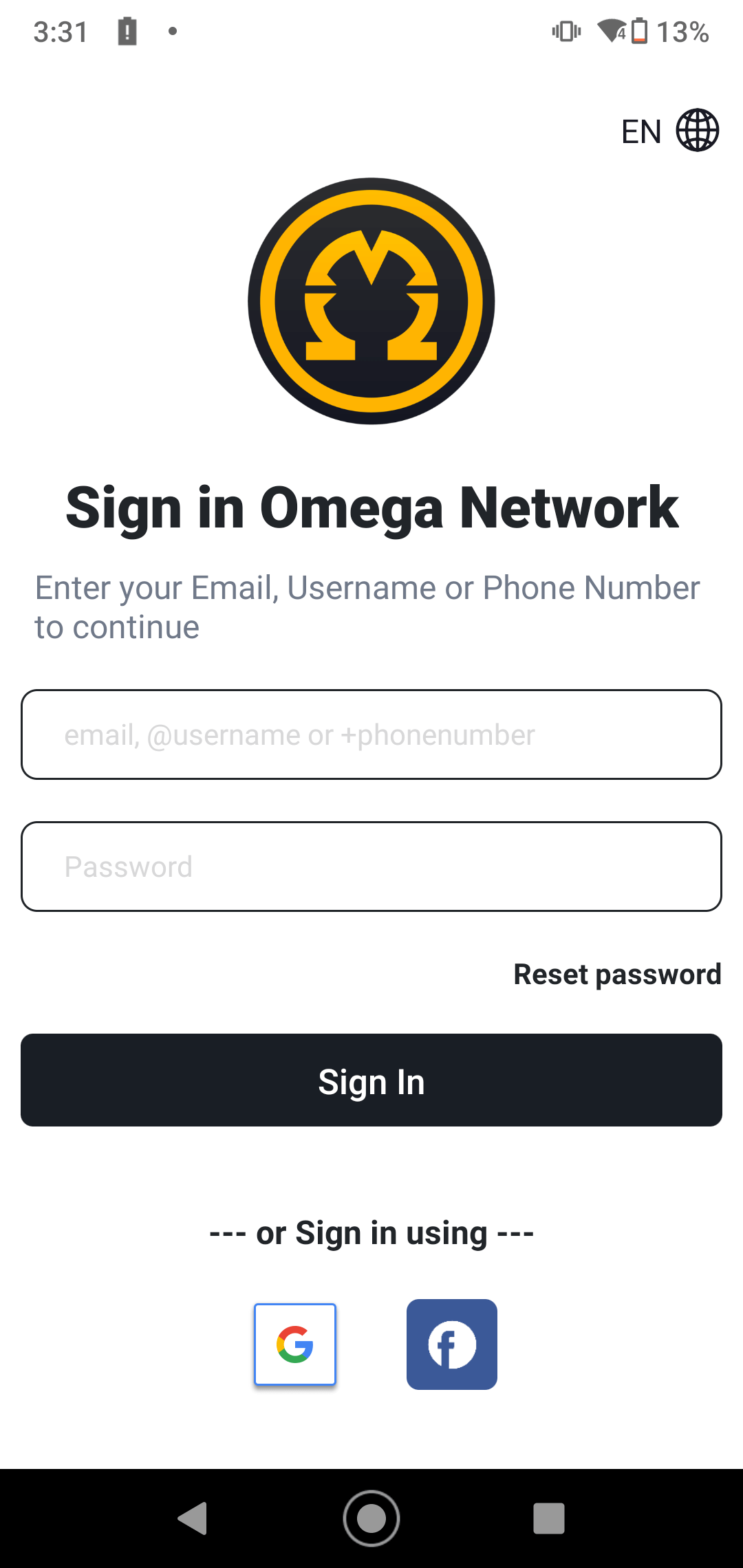 Hướng dẫn đăng ký Omega Network